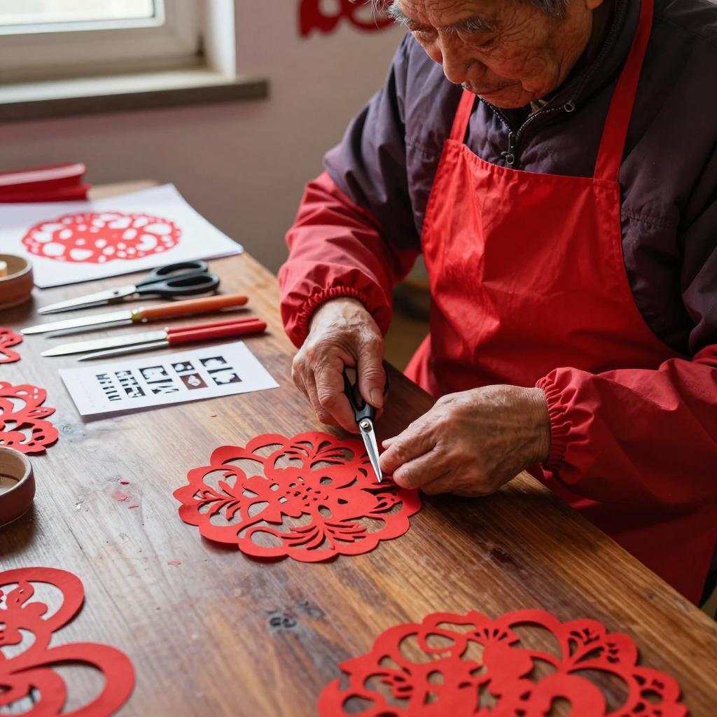 红纸一剪年味浓